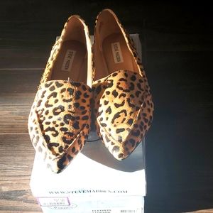 Steve Madden leopard flats new in box